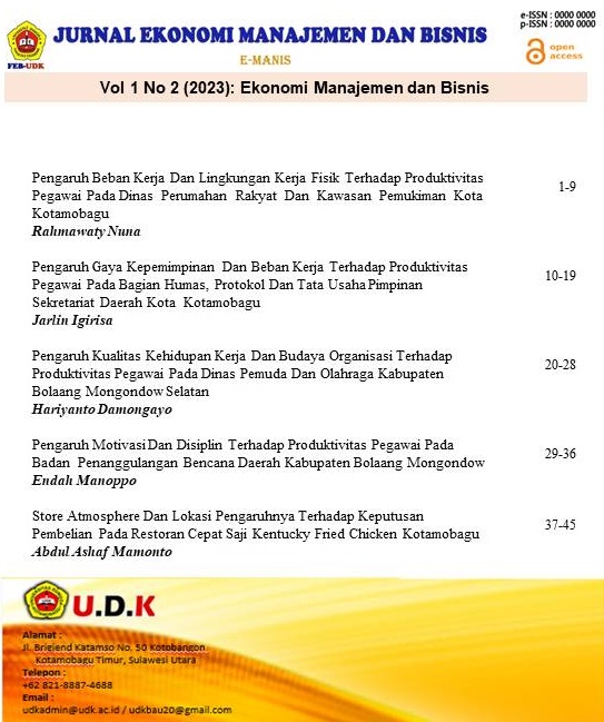 					Lihat Vol 1 No 2 (2023): Ekonomi Manajemen dan Bisnis, Edisi Desember 2023
				